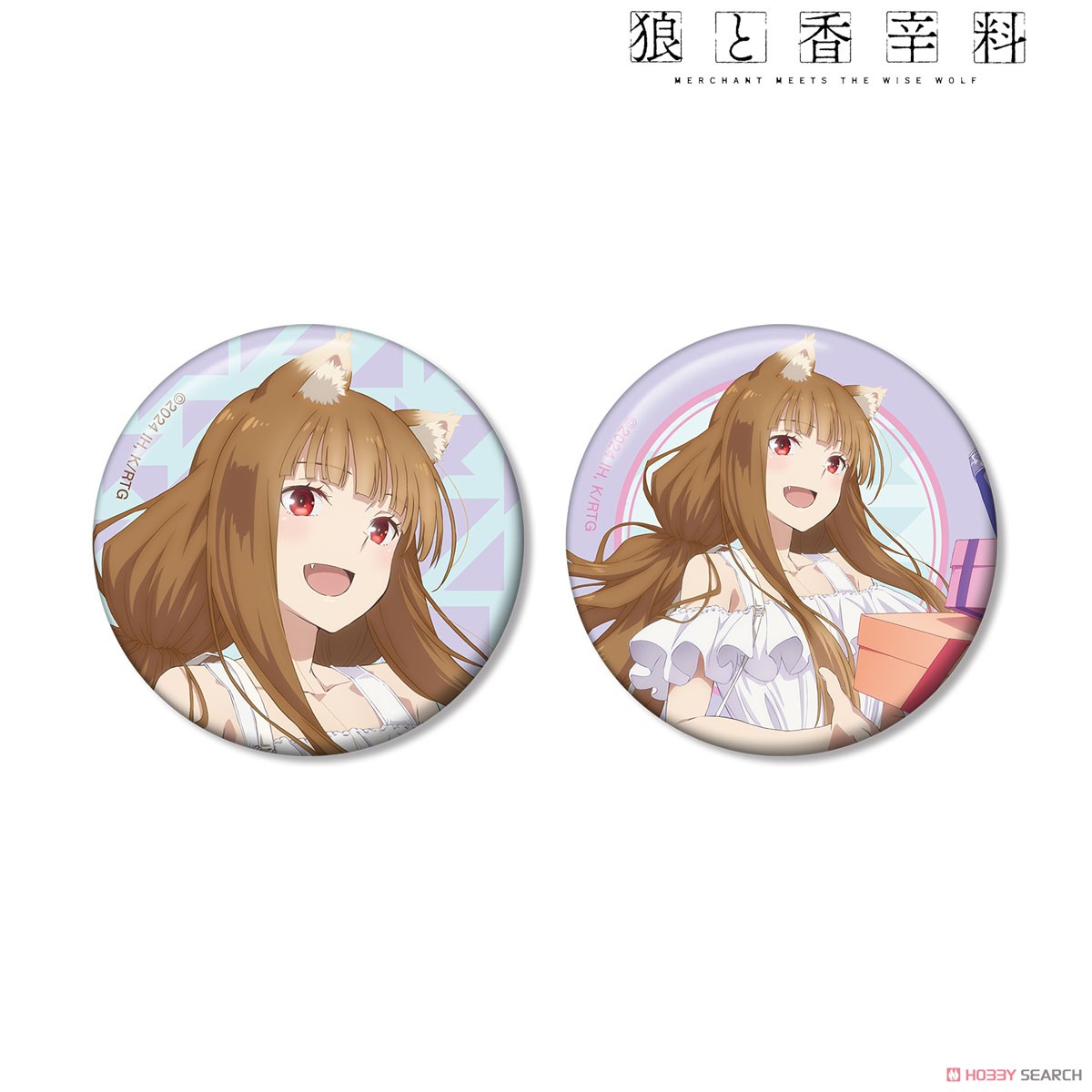 描き下ろし ホロ キレイめファッションでお買い物ver. 缶バッジ2個セット 2