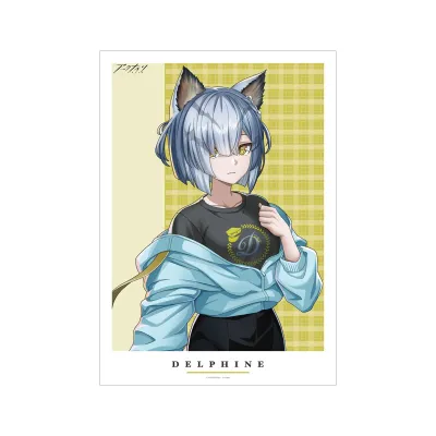 アークナイツ 描き起こしイラスト デルフィーン ショッピングver. A3マット加工ポスター