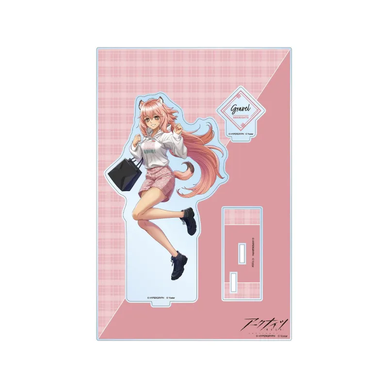 アークナイツ 描き起こしイラスト グラベル ショッピングver. パーツ付きBIGアクリルスタンド