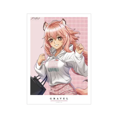 アークナイツ 描き起こしイラスト グラベル ショッピングver. A3マット加工ポスター
