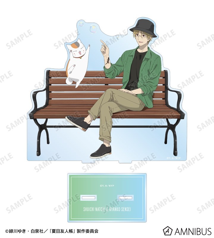 描き下ろし 名取周一&ニャンコ先生 シャボン玉ver. 特大アクリルスタンド 2