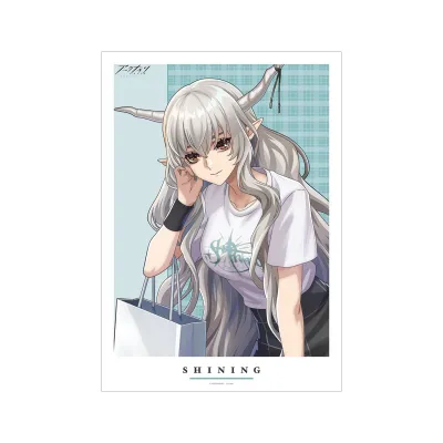 アークナイツ 描き起こしイラスト シャイニング ショッピングver. A3マット加工ポスター