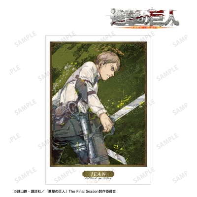 描き下ろし ジャン 戦う背中ver. grunge CANVAS A3マット加工ポスター 2