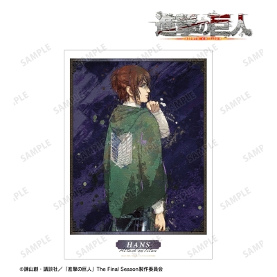 描き下ろし ハンジ 戦う背中ver. grunge CANVAS A3マット加工ポスター 2