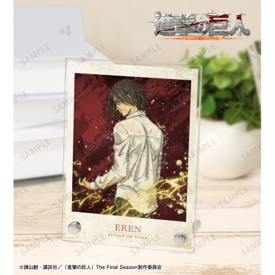 描き下ろし エレン 戦う背中ver. grunge CANVAS A6アクリルパネル 2
