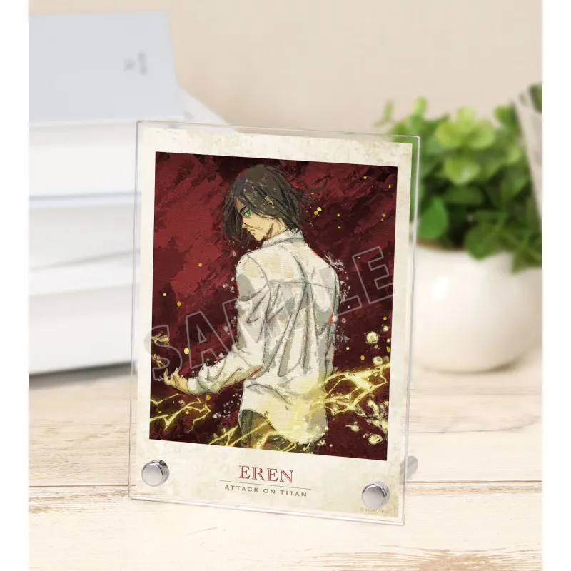 描き下ろし エレン 戦う背中ver. grunge CANVAS A6アクリルパネル