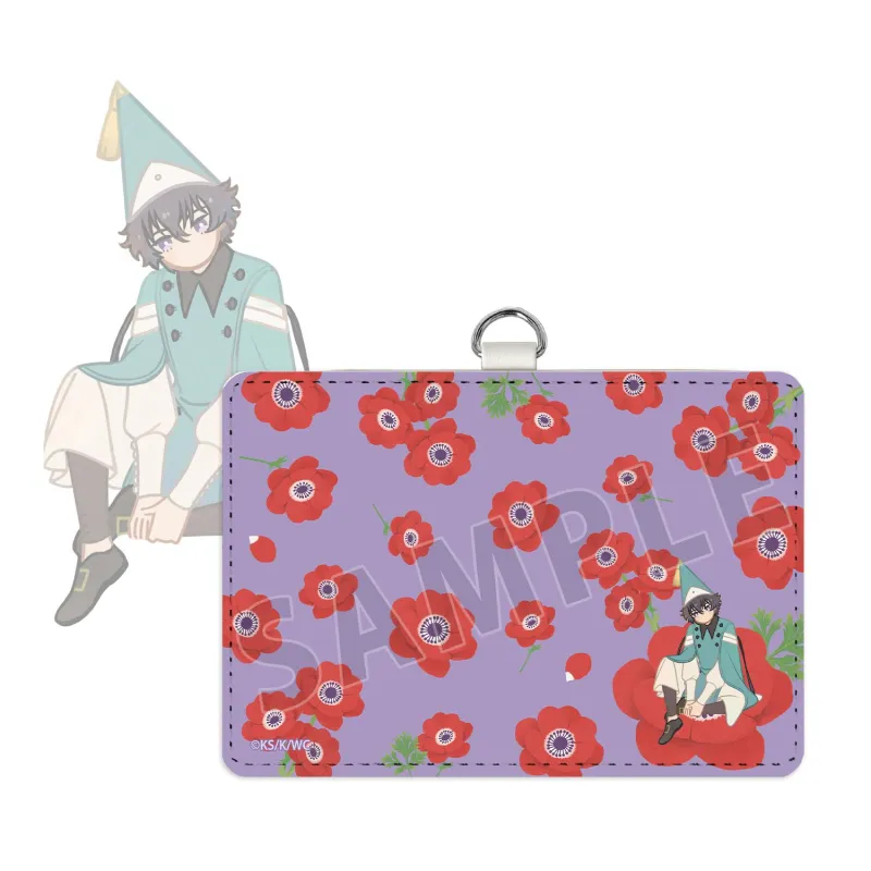 アガット Botania ネックストラップ付き2ポケットパスケース