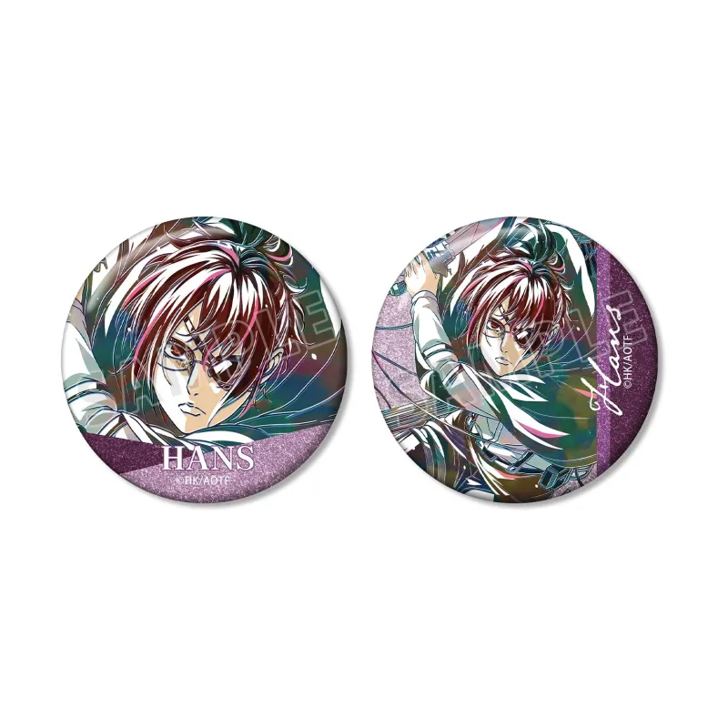 ハンジ Ani-Art 第5弾 グリッター缶バッジ2個セット