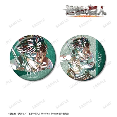 リヴァイ Ani-Art 第5弾 グリッター缶バッジ2個セット 2