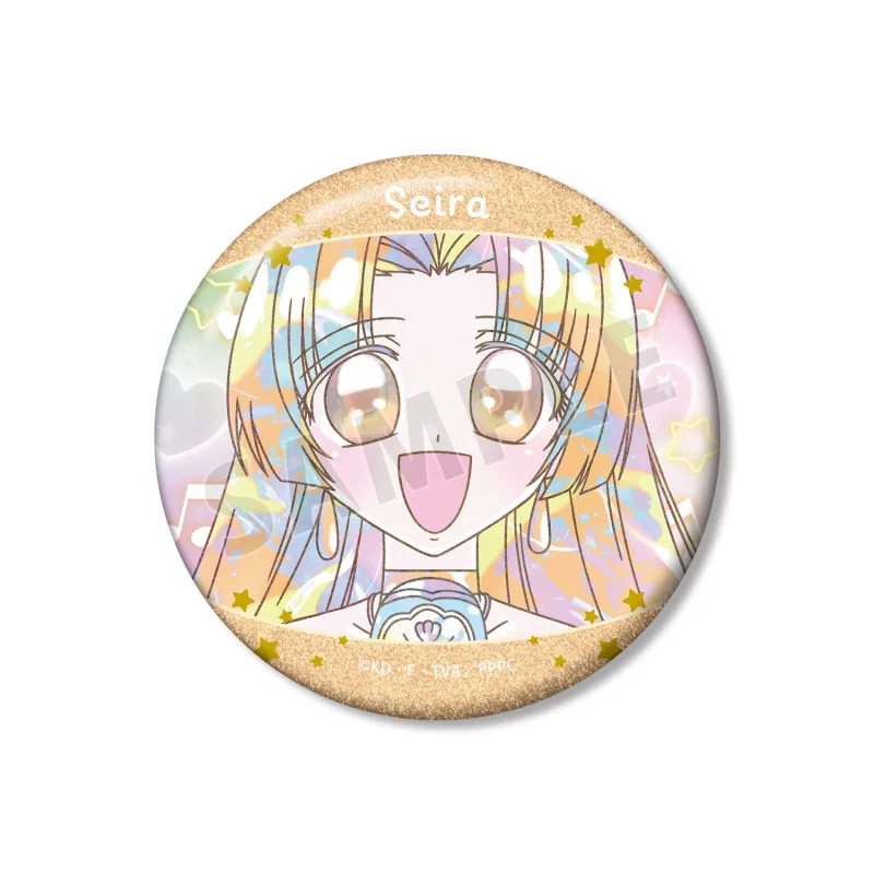 星羅 Ani-Art KAWAII label 75mmグリッター缶バッジ