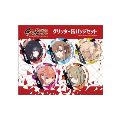 魔法少女リリカルなのはEXCEEDS GunBlazeVengeance グリッター缶バッジセット/B