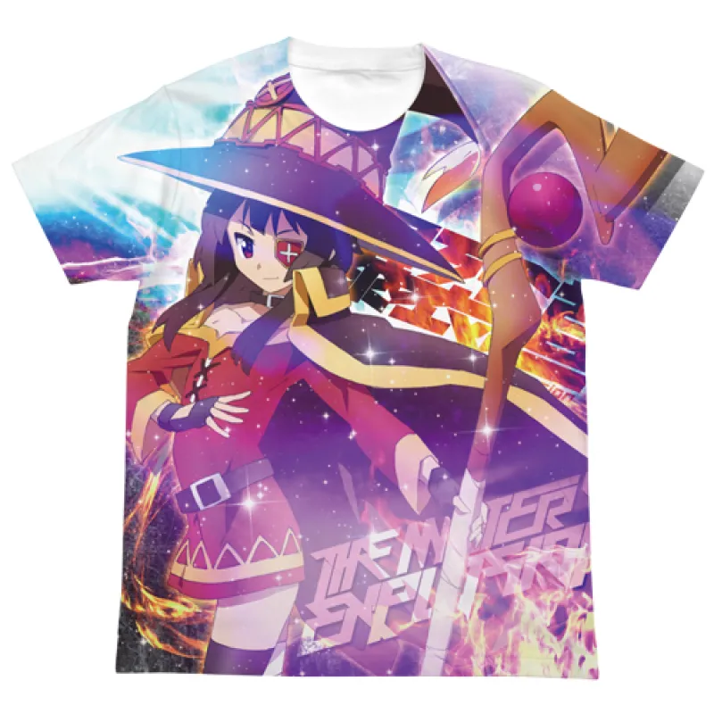 めぐみんフルグラフィックTシャツ/WHITE-M