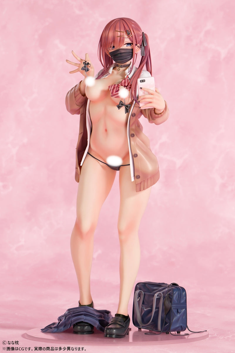 なな枕「ピアスを見せてくれる赤髪ギャルちゃん」マスクver. 1/5スケール 3