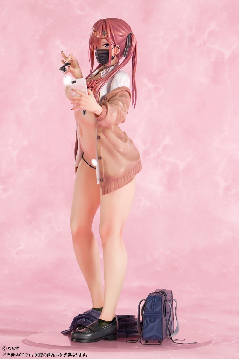 なな枕「ピアスを見せてくれる赤髪ギャルちゃん」マスクver. 1/5スケール 5