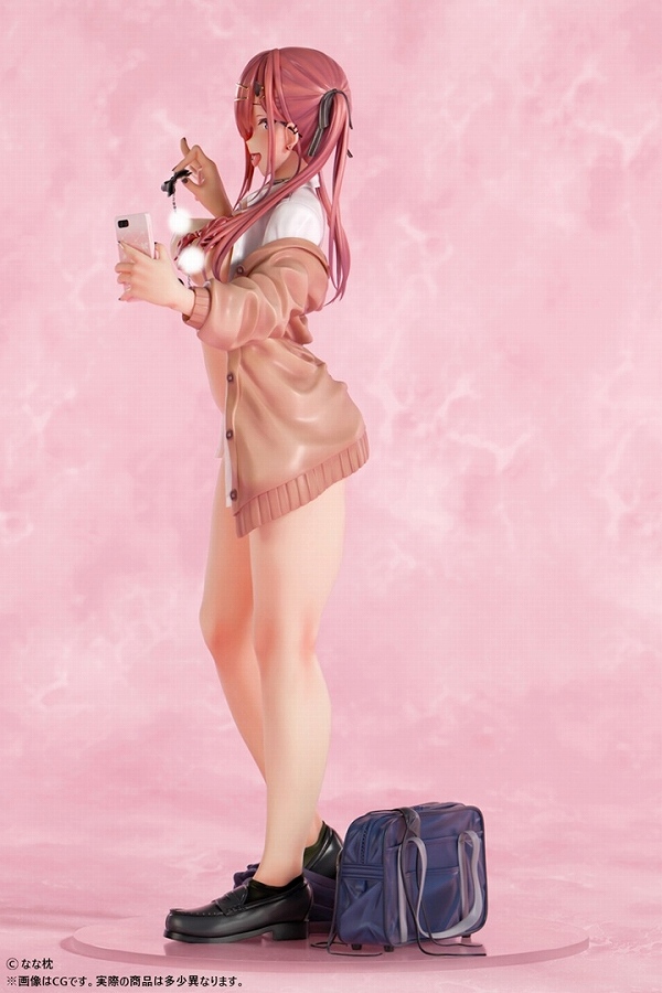 なな枕「ピアスを見せてくれる赤髪ギャルちゃん」素顔ver. 1/5スケール 13