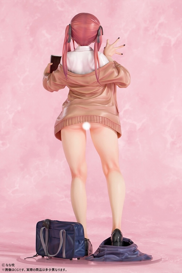 なな枕「ピアスを見せてくれる赤髪ギャルちゃん」素顔ver. 1/5スケール 14