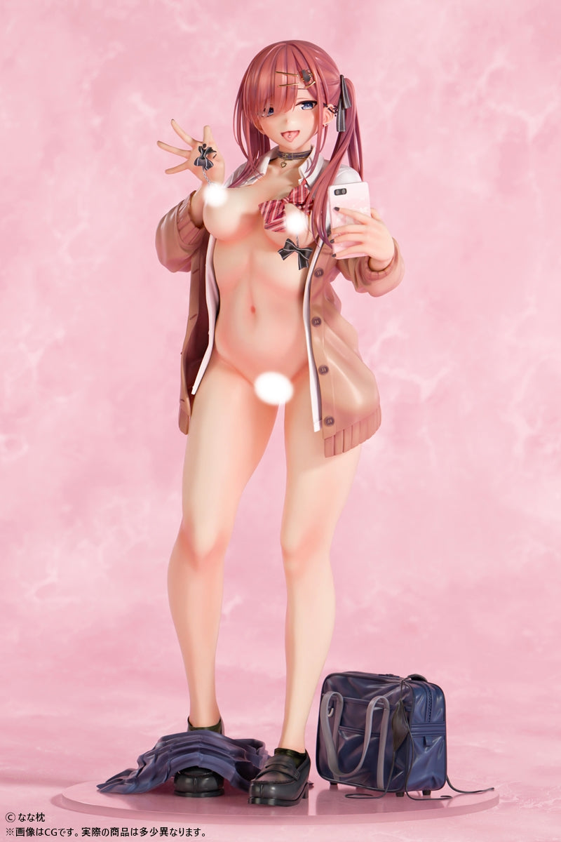 なな枕「ピアスを見せてくれる赤髪ギャルちゃん」素顔ver. 1/5スケール 3