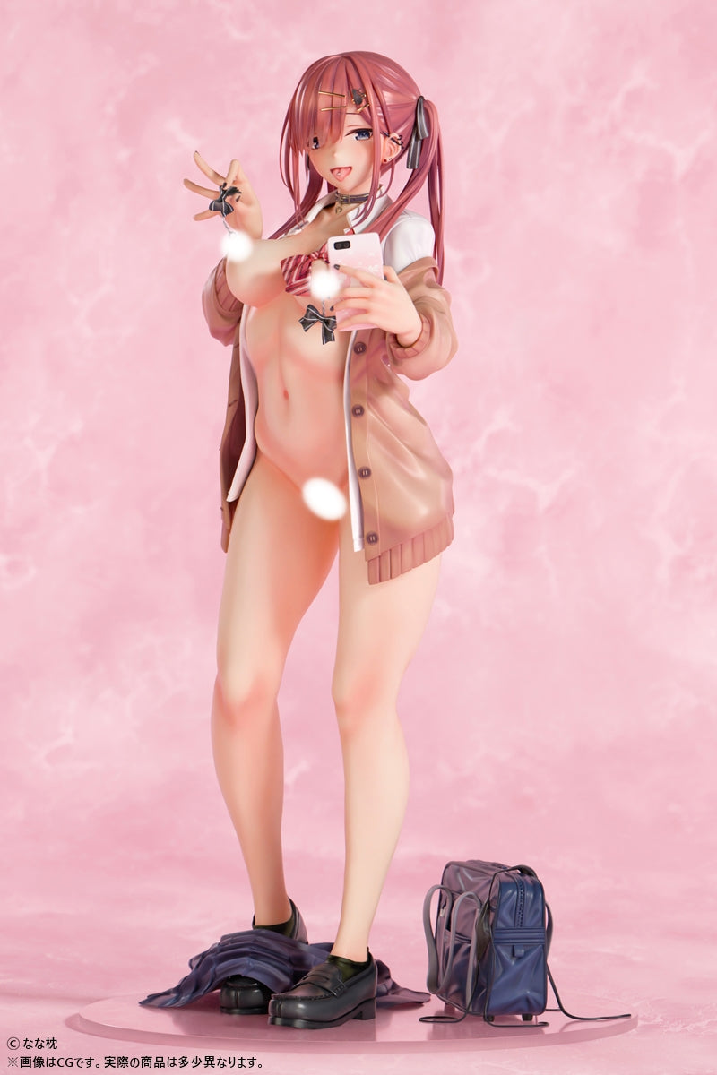 なな枕「ピアスを見せてくれる赤髪ギャルちゃん」素顔ver. 1/5スケール 4
