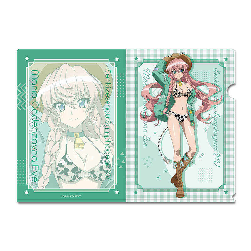 戦姫絶唱シンフォギアXV 描き下ろし クリアファイル【マリア・カデンツァヴナ・イヴ】カウガールver. 2