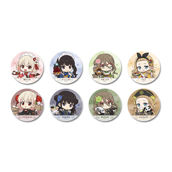リコリス・リコイル ぷちちょこトレーディング缶バッジ 和メイドver.＆チャイナver. 2