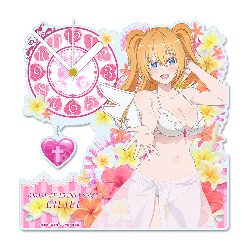 2.5次元の誘惑 描き下ろし アクリル置時計【リリエル】水着ver. 2