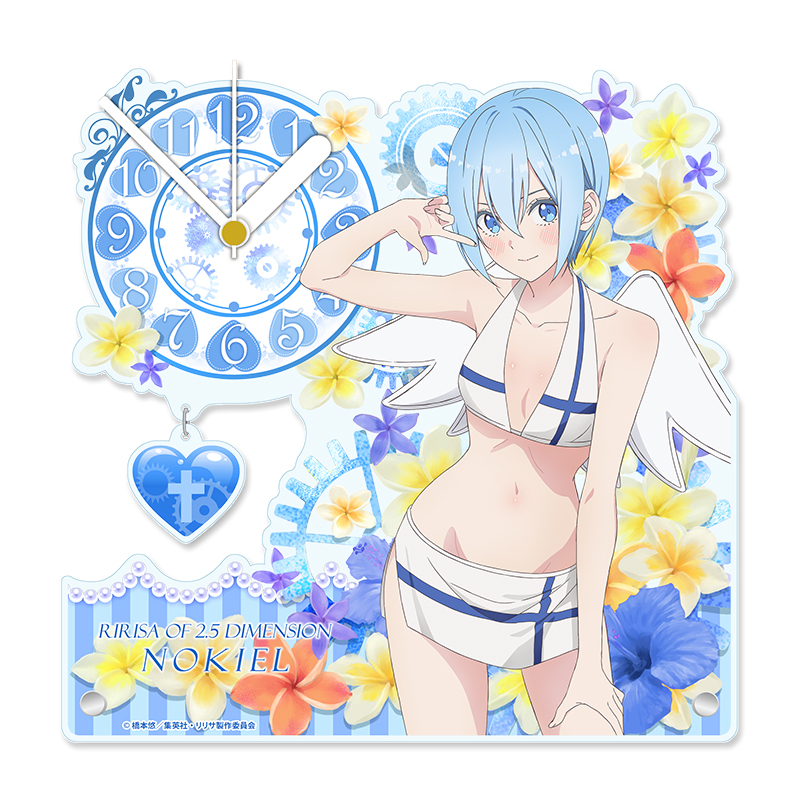 2.5次元の誘惑 描き下ろし アクリル置時計【ノキエル】水着ver. 2