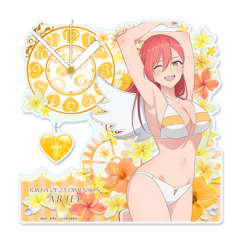 2.5次元の誘惑 描き下ろし アクリル置時計【アリエル】水着ver. 2