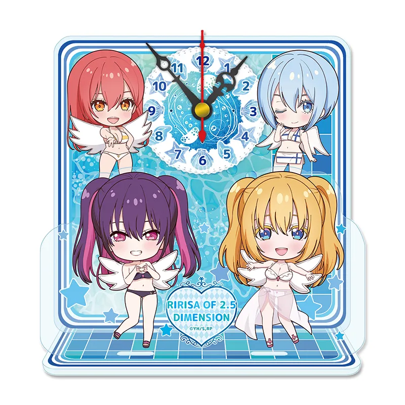 2.5次元の誘惑 ぷちちょこミニアクリル置時計【水着ver.】