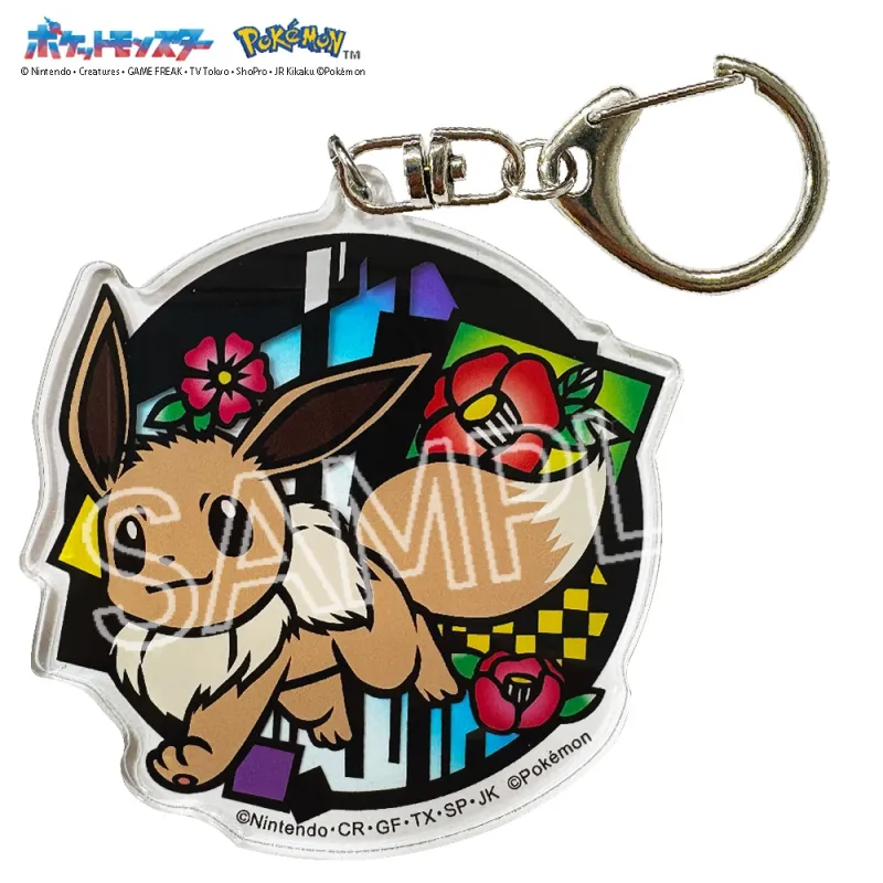 切り絵シリーズ アクリルキーホルダー イーブイB