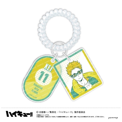 ハイキュー!! ロッカーキー風キーホルダー-オフショットカラー第２弾-(C月島 蛍) 2