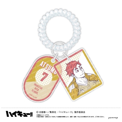 ハイキュー!! ロッカーキー風キーホルダー-オフショットカラー第２弾-(H宮 侑) 2