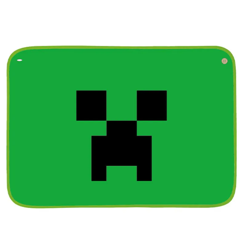 Minecraft ふわふわブランケット(ボタン付き) クリーパー※POPUP ストア