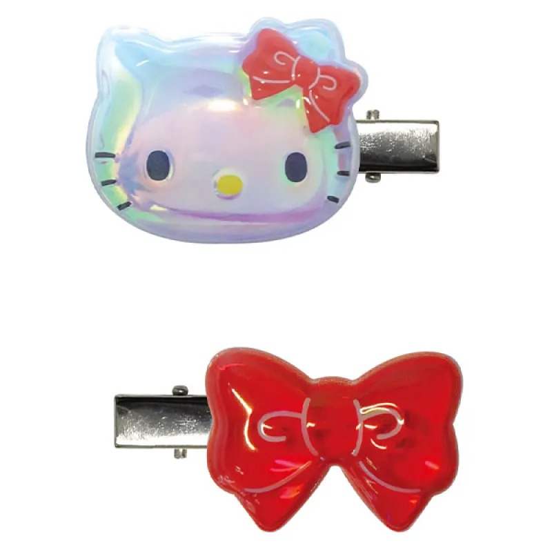 サンリオキャラクターズ ぷっくりったいヘアクリップ2P ハローキティ※POPUP ストア