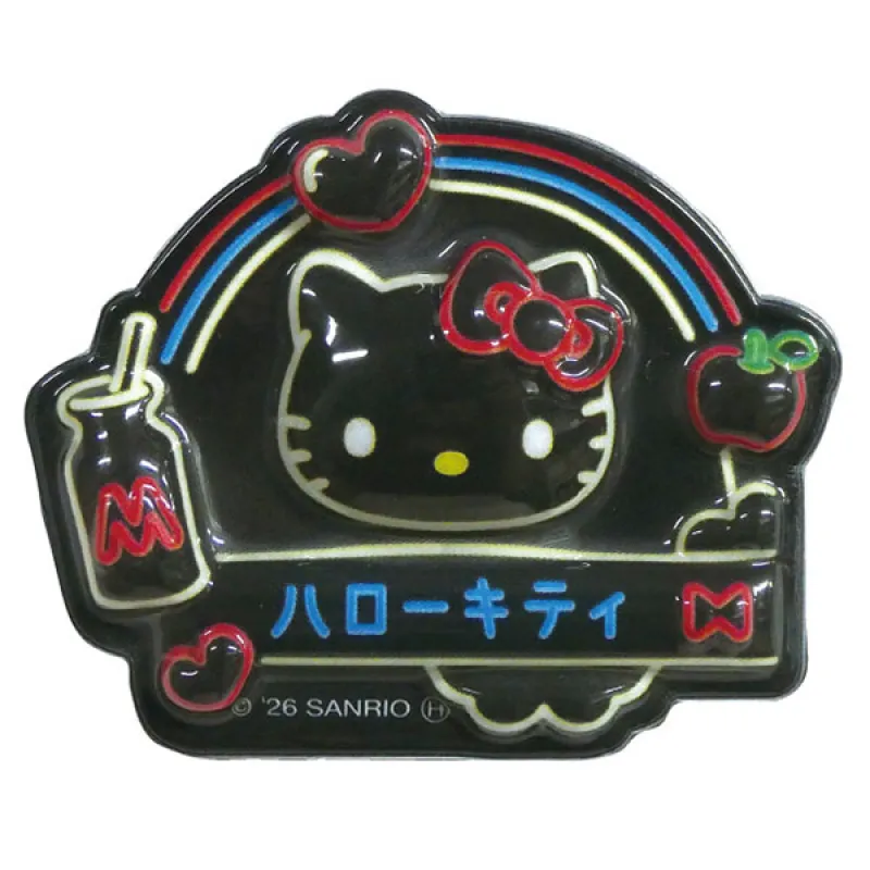 サンリオキャラクターズ ぷっくりったいネオン風ステッカー ハローキティ※POPUP ストア