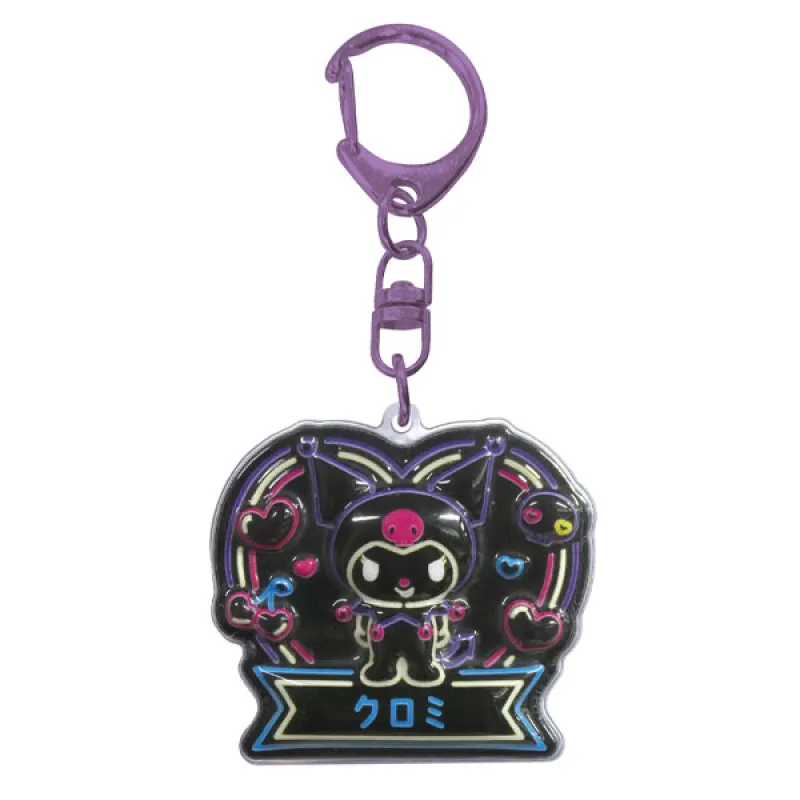 サンリオキャラクターズ ぷっくりったいネオン風キーホルダー クロミ※POPUP ストア