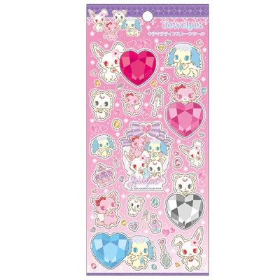 ジュエルペット キラキララインストーンシール ピンク