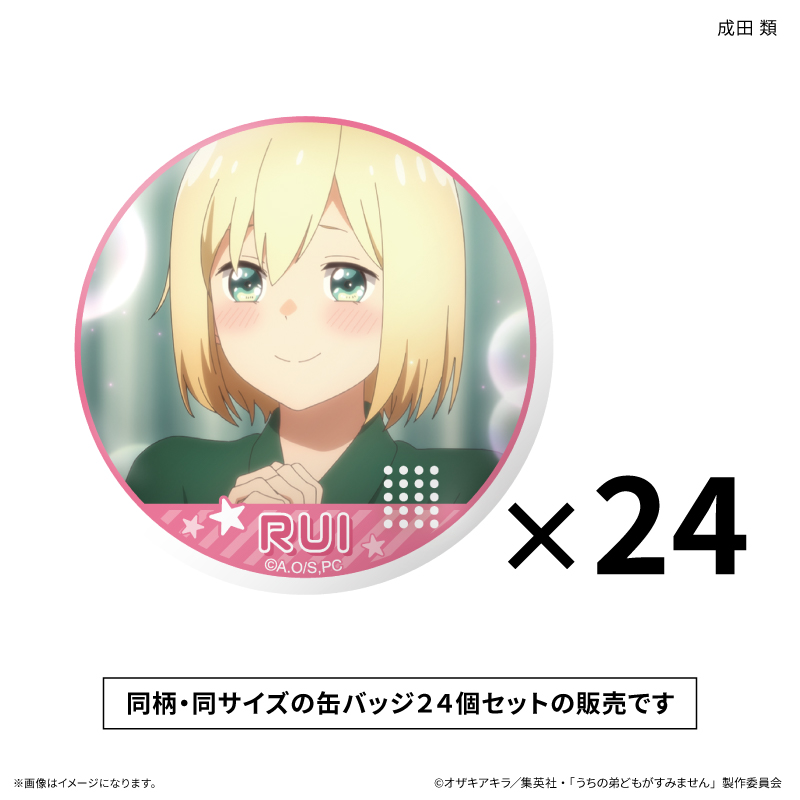 うちの弟どもがすみません だけ缶セット 成田 類だけ缶バッジ(24個)