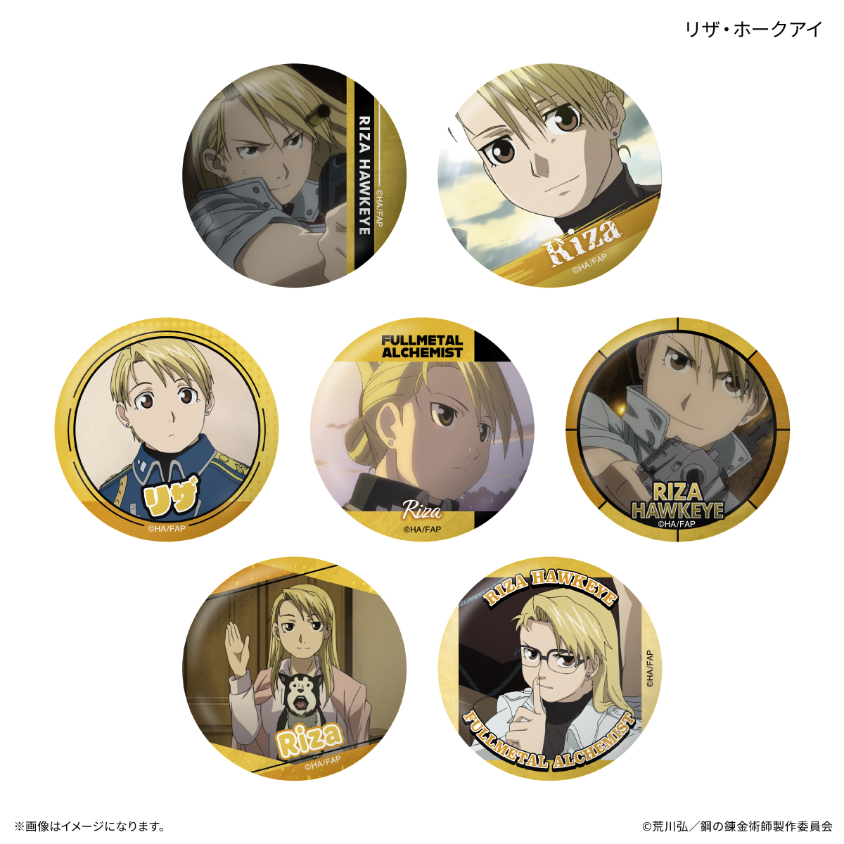 TVアニメ「鋼の錬金術師 FULLMETAL ALCHEMIST」 だけ缶 リザ・ホークアイだけトレーディング缶バッジ (BOX)