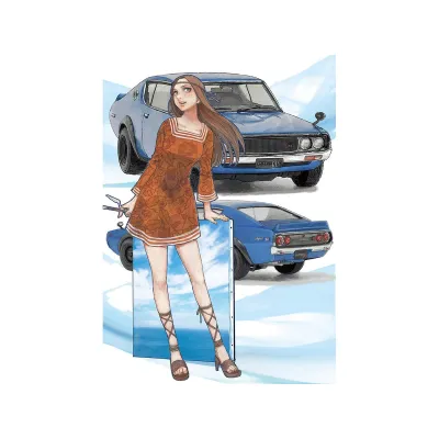「旧車GIRLS」ニッサン スカイライン 2000GT-R (KPGC110) w/フィギュア