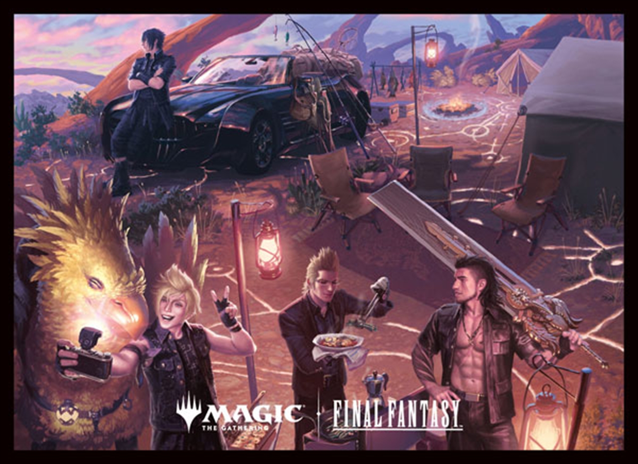 『マジック:ザ・ギャザリング--FINAL FANTASY』 プレイヤーズカードスリーブMFS-85 シーン・ボックス・アート《キャンプの仲間たち》