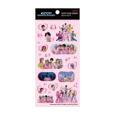 GLOSSY CLEAR STICKERS ②SAJA BOYS