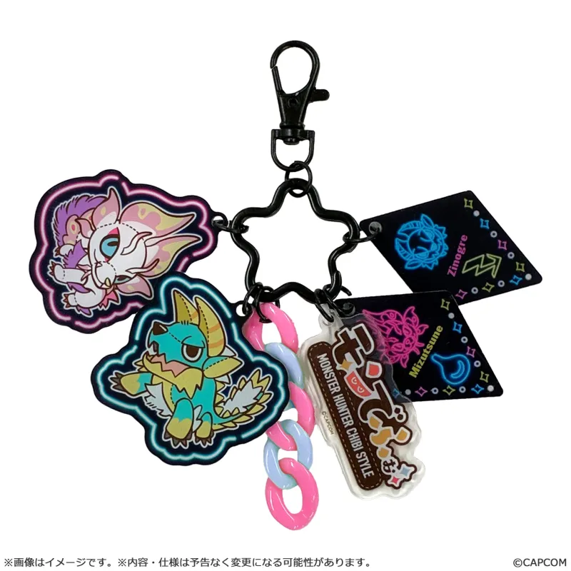 モンでふぉ じゃらじゃらアクリルキーホルダー ジンオウガ&タマミツネ