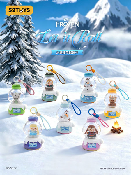 52TOYS BLINDBOX アナと雪の女王 レット・イット・ロール ぬいぐるみストラップ 1BOX入数：6 3