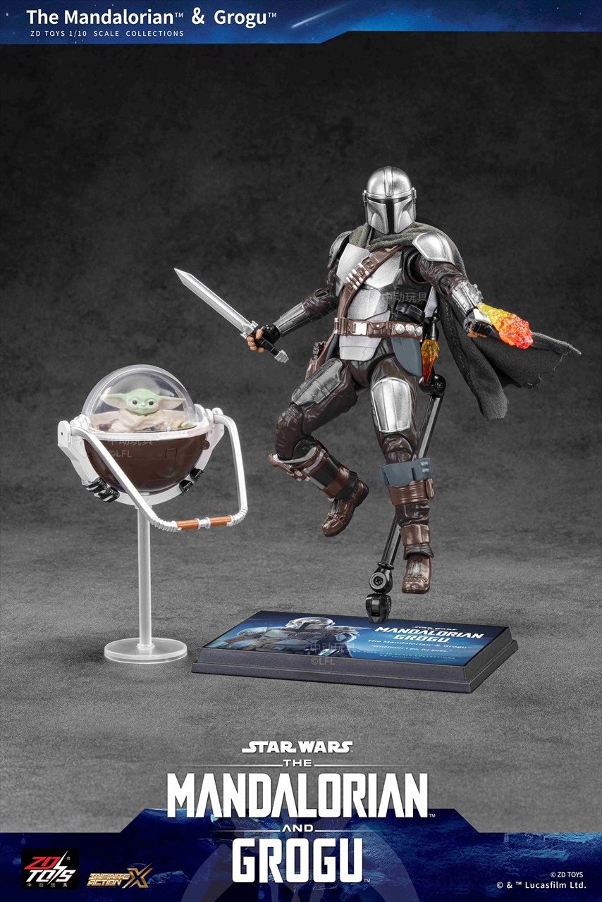 スター・ウォーズ アクションフィギュア マンダロリアン＆グローグー 3